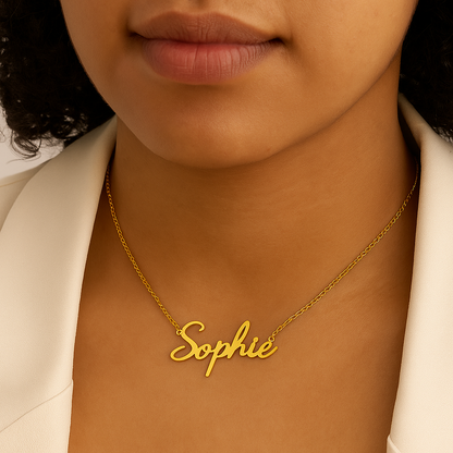 Collier Prénom Or Personnalisé – Avelline Paris