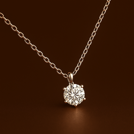 Collier Diamant Synthétique Éthique - Lumière Divine
